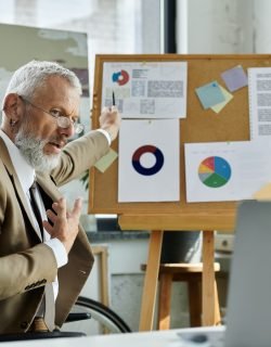 Online lesson: a passionate professor explains charts